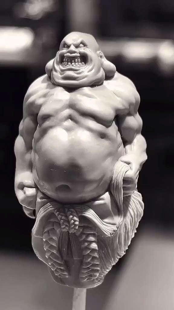 欣赏一款山鬼老师作品.恶僧