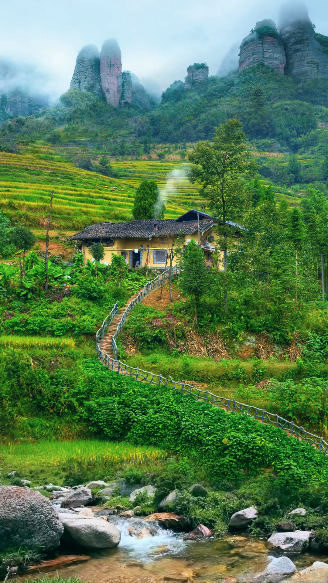 大山深处有人家,依山傍水远繁华,无为不做俗尘事,轻煮岁月慢煮茶!