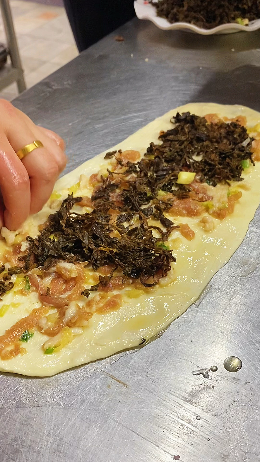 梅干菜烧饼#梅干菜烧饼做法#梅干菜烧饼#梅干菜扣肉饼#烧饼#烧饼夹菜