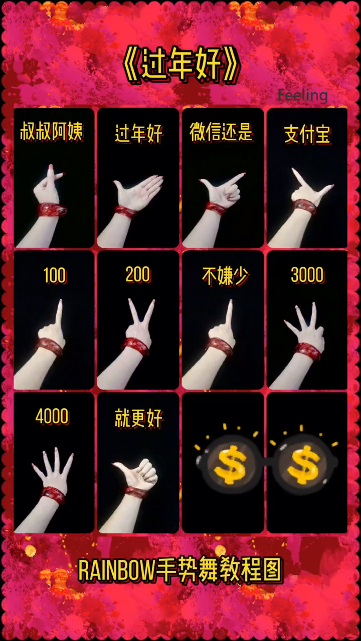 手势舞教程过年好手势舞教程