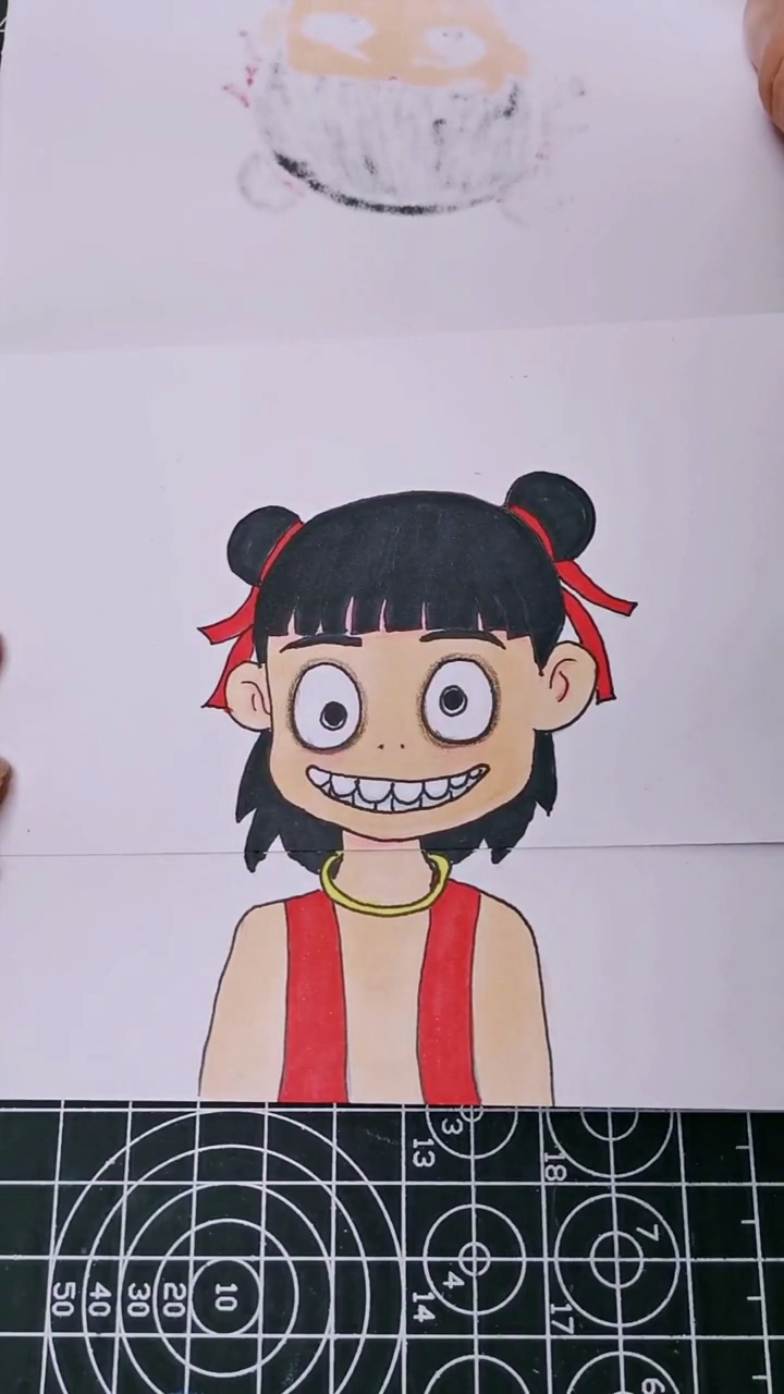画画原来如此简单#学画哪吒简笔画