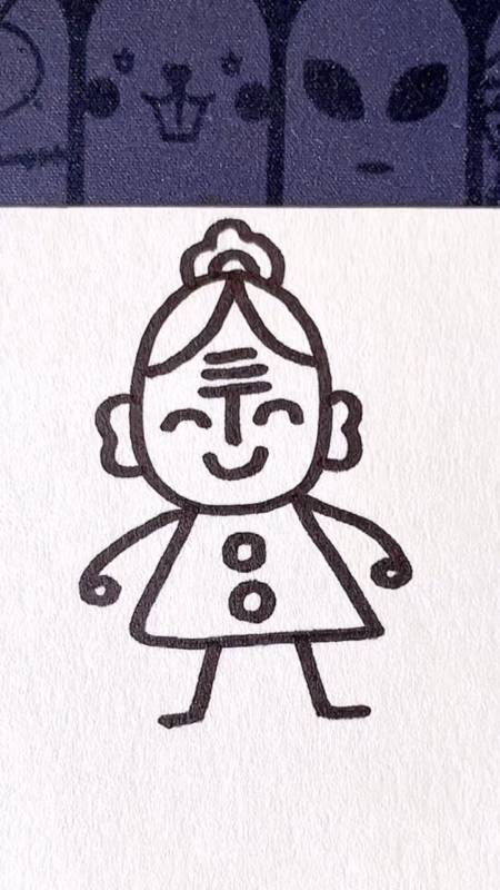 组队一起学画丁老太05吧一学就会简笔画育儿简笔画一起学画画育儿简