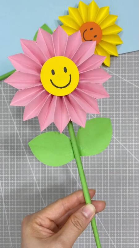 手工制作#美丽的太阳花,向阳而生