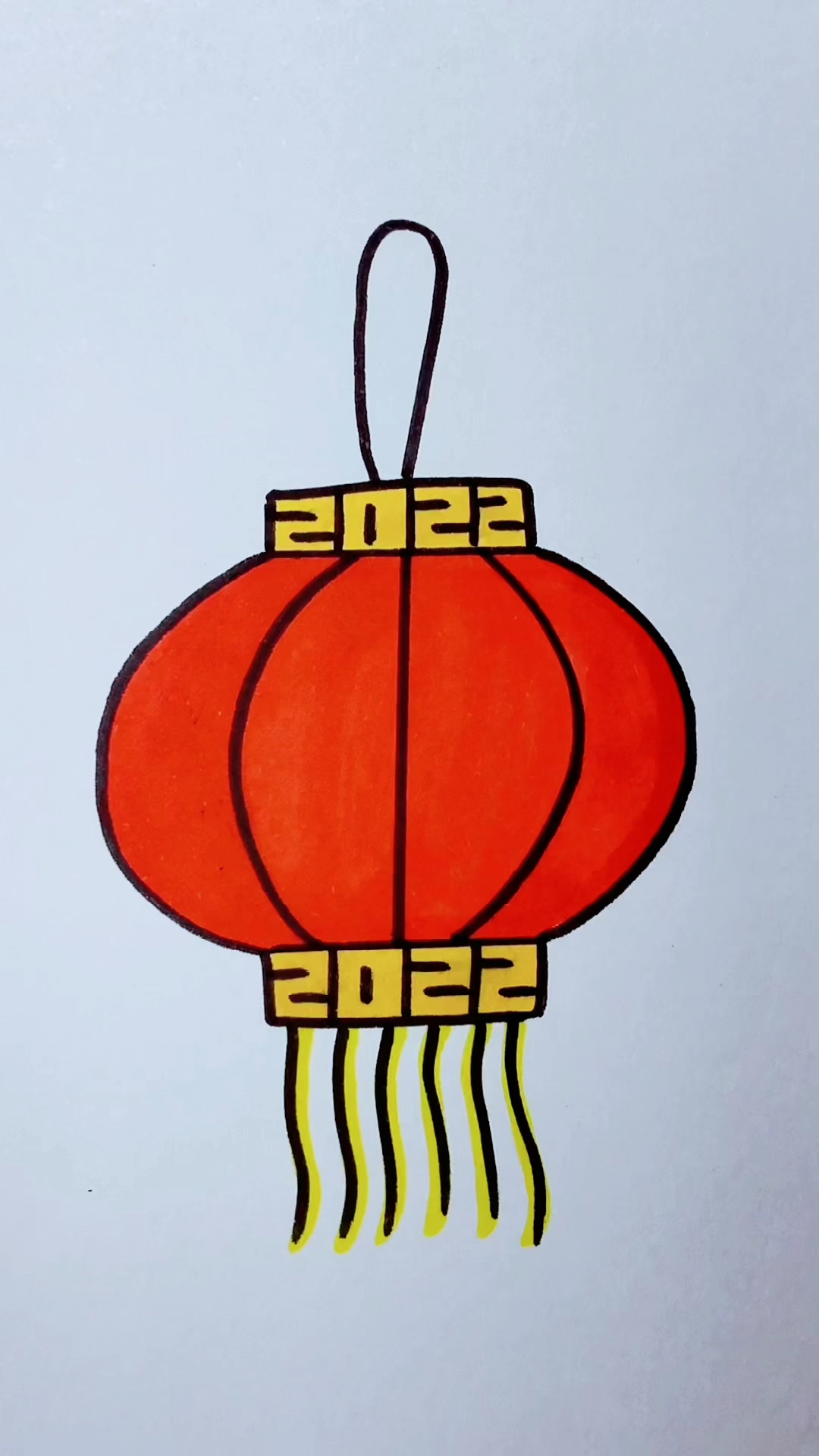 画画原来如此简单用工字画灯笼