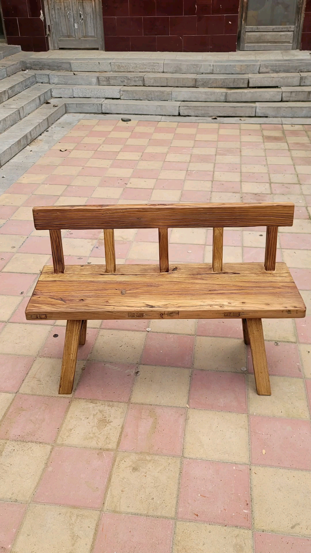 榫卯#缩小版连椅