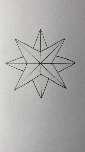 画六角星的简易画法图片
