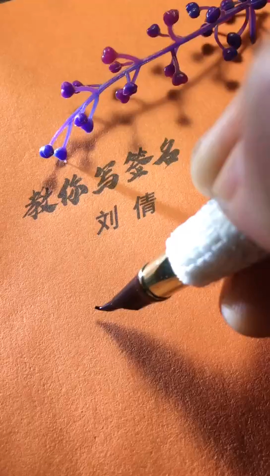 刘倩你的签名好了请惠存,留名的越来越少?