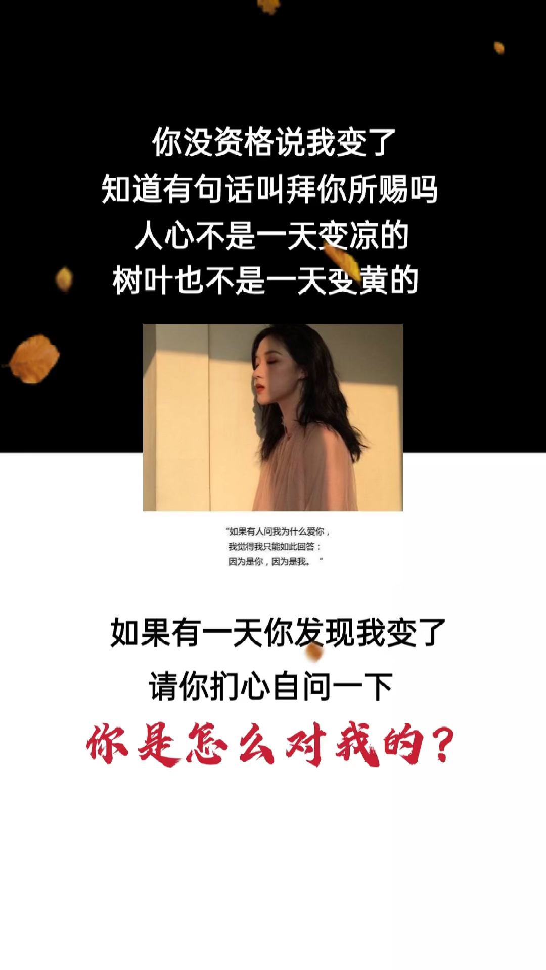 扎心情感语录#又一首歌火了,你知道是哪一首吗?