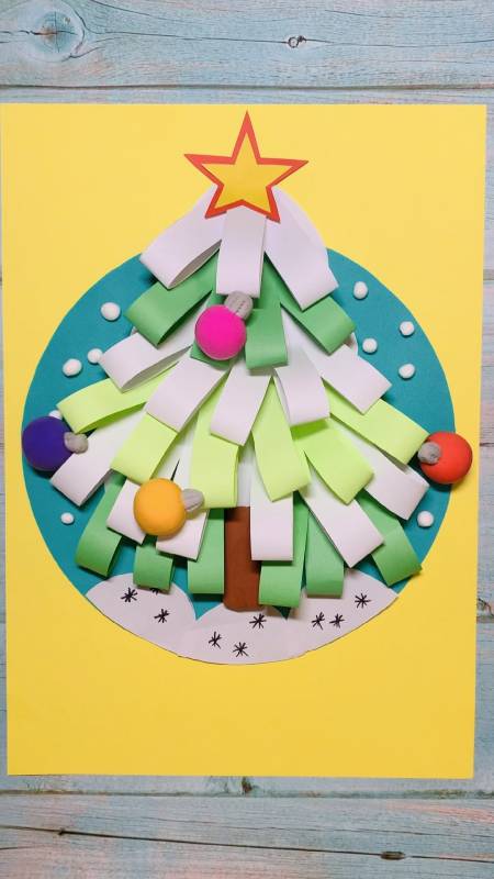 手工制作#圣诞节创意美术剪贴画-全民小视频