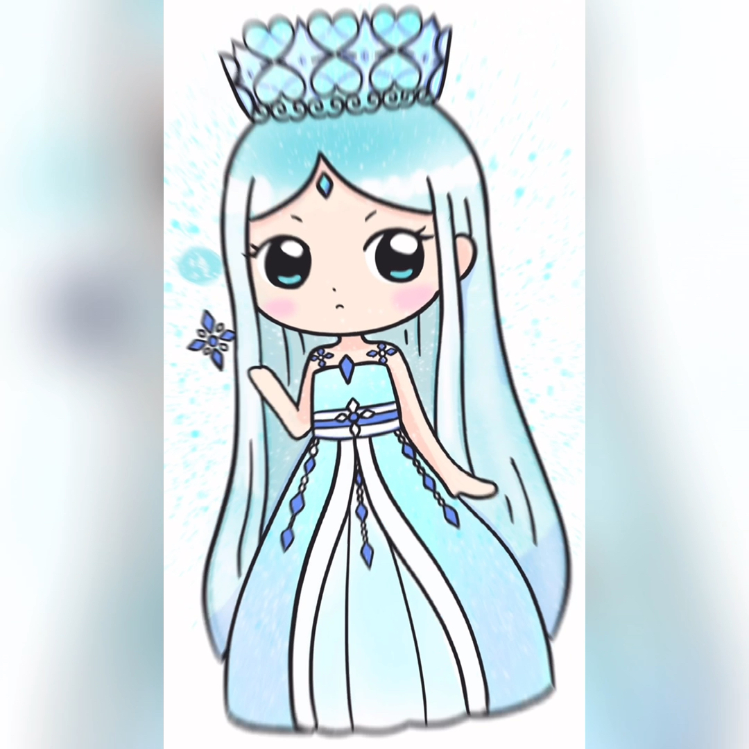 精灵梦叶罗丽#叶罗丽卡通公主合集萌萌q版叶罗丽简笔画