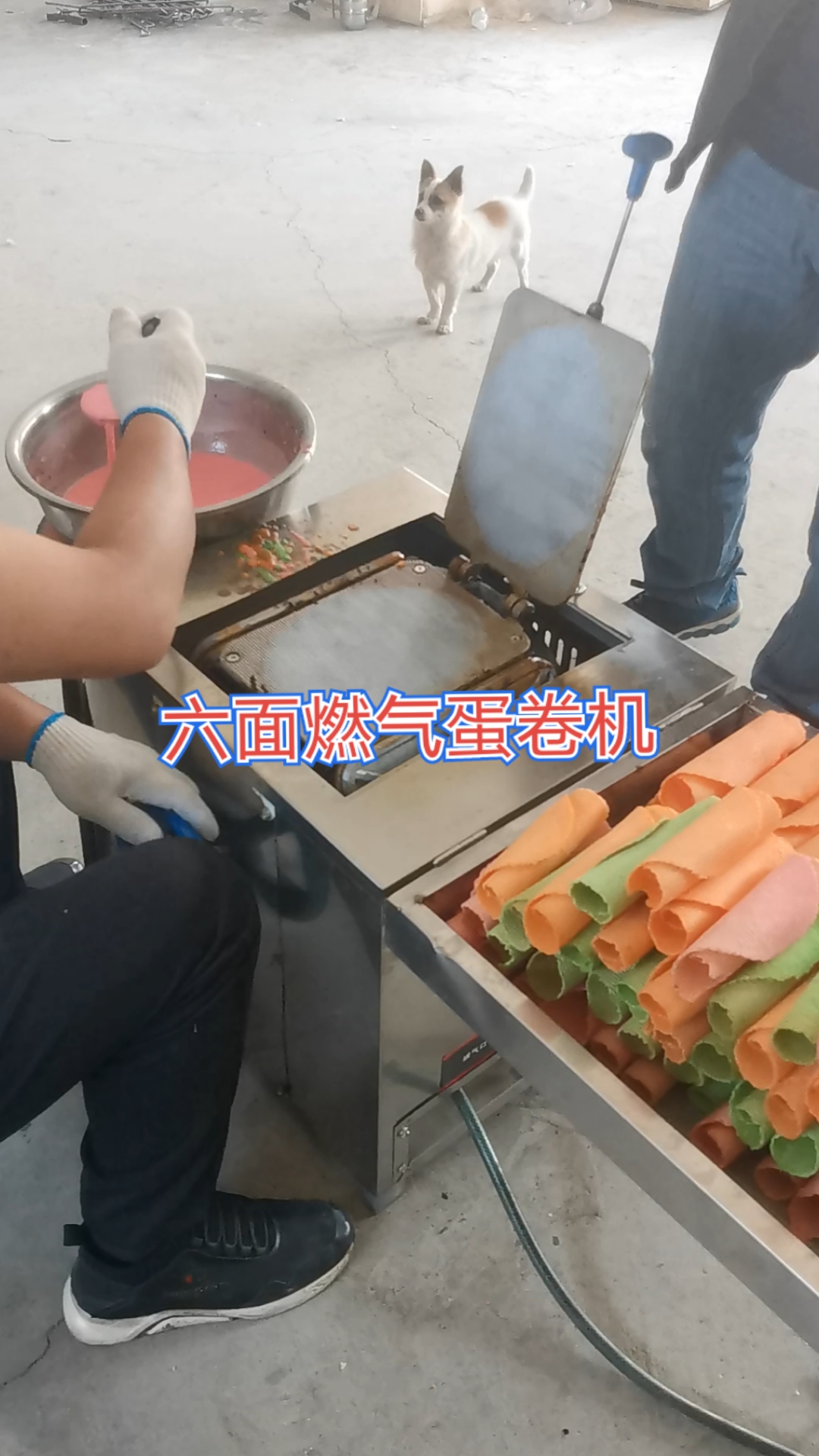 蛋卷机#摆摊神器六面燃气蛋卷机操作简单易学一人即可轻松创业