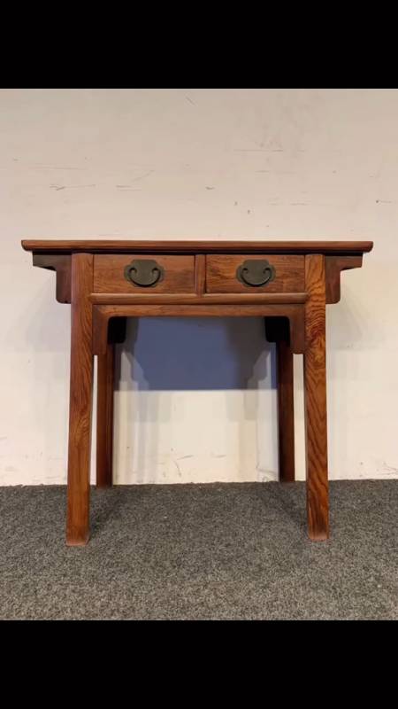 精品黄花梨带抽屉案桌琴桌尺寸长88厘米,宽38厘米.高80厘米