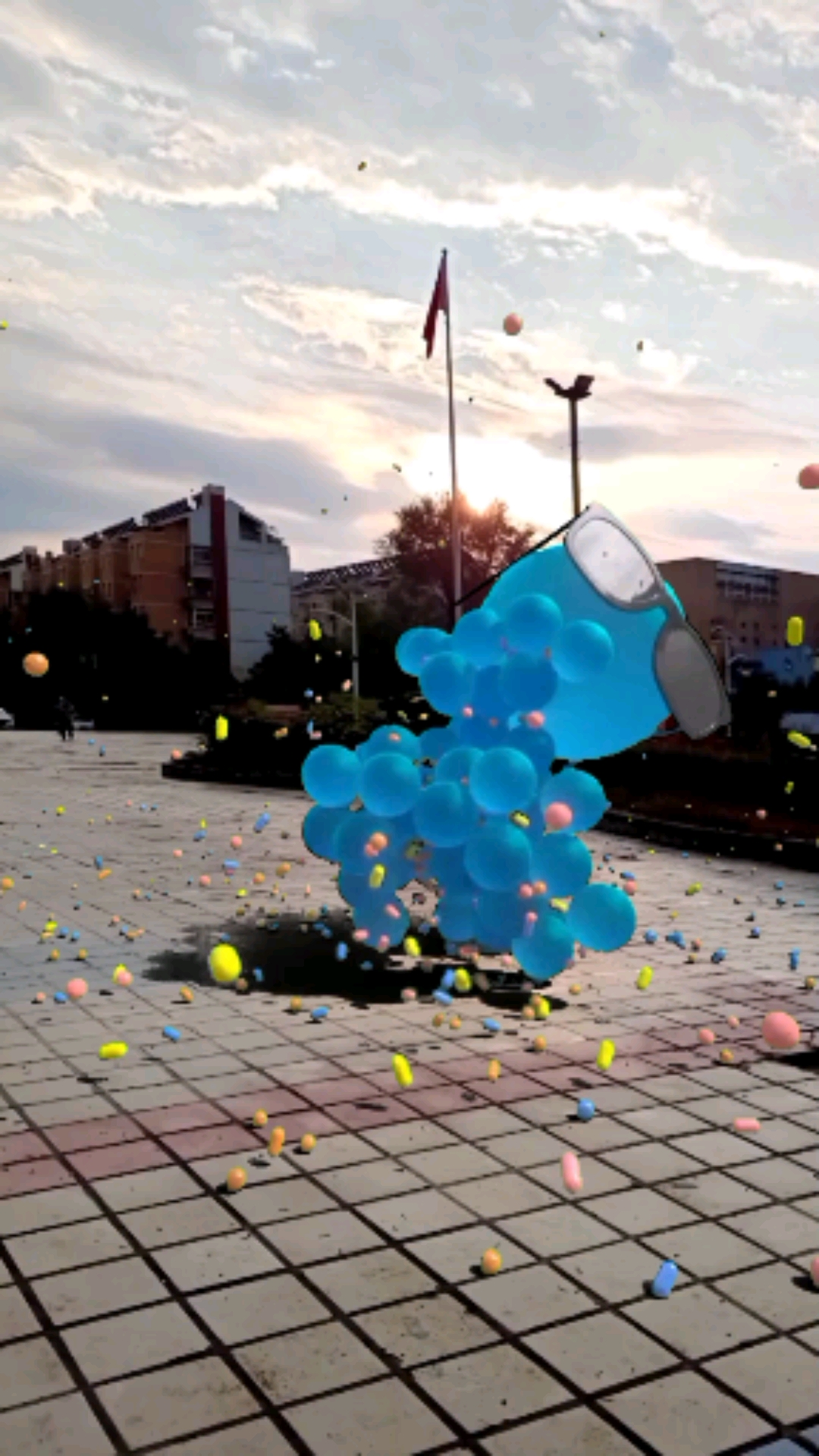 见过这么可爱的气球跳舞吗?