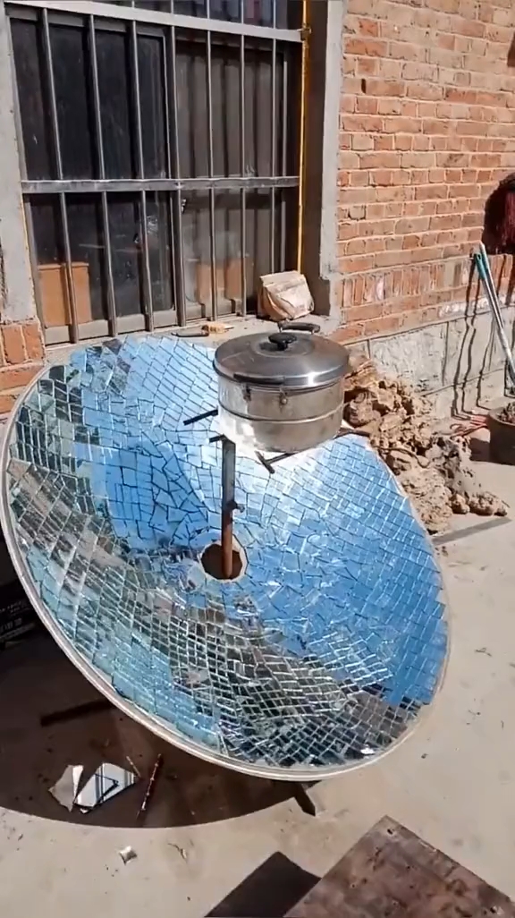 农村人的太阳灶!