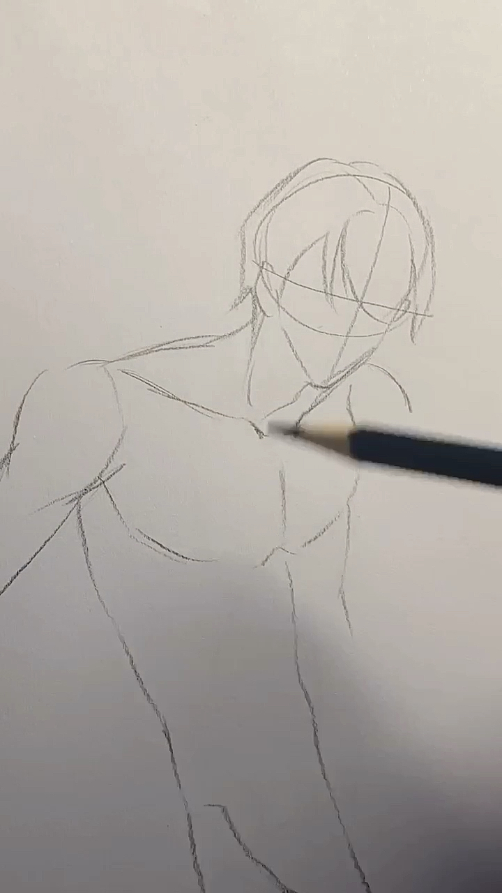 漫画男生的腹肌画法!腹肌不用画的太明显!-度小视