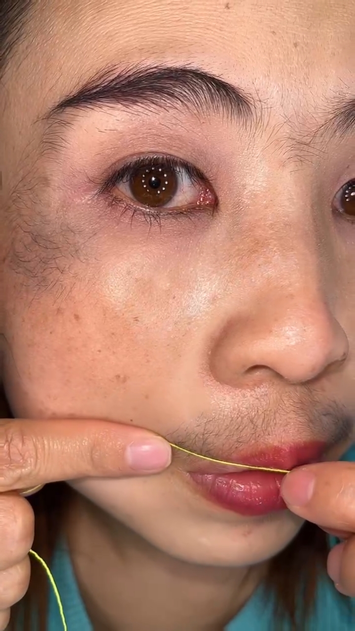 教你养出长睫毛#女生用这个东西小胡子来了