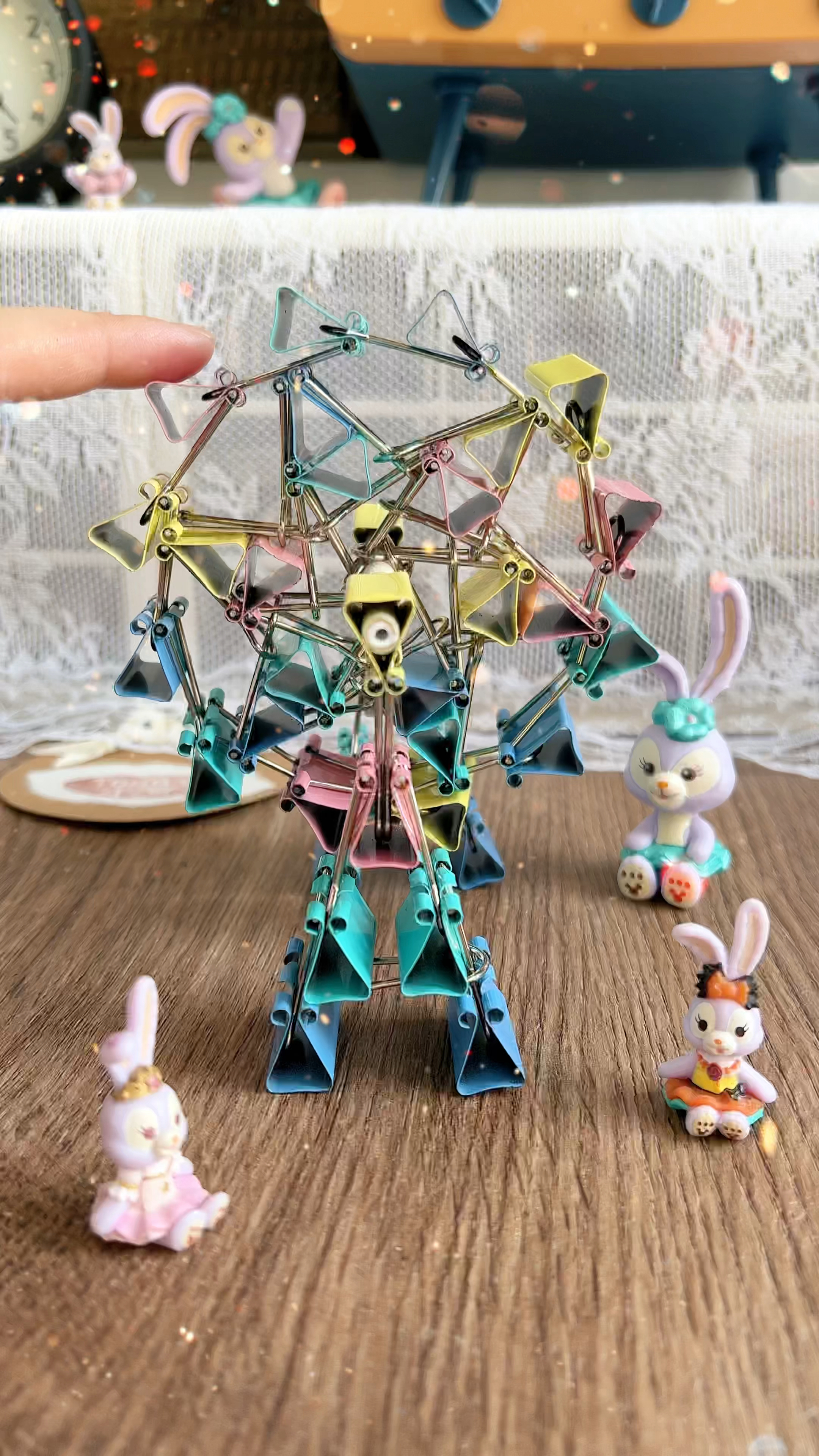 创意手工diy夹子摩天轮教程一学就会