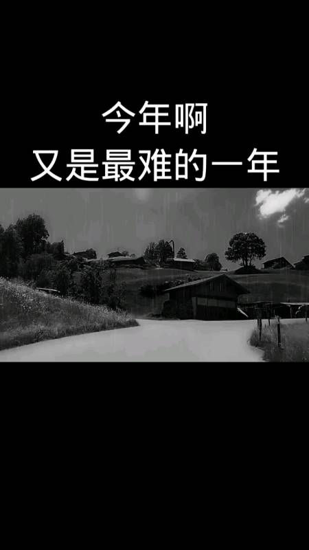 今年啊,又是最难的一年