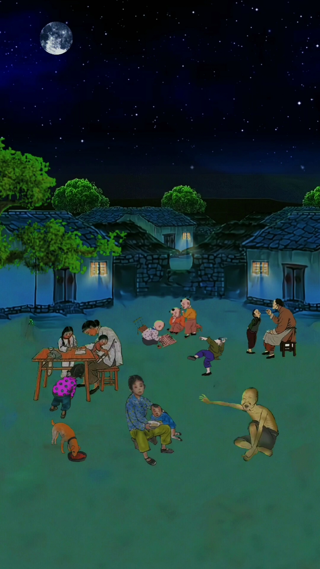 童年回忆#那个年代夏天很炎热,没有手机,没有电视,晚上吃完饭,在外面