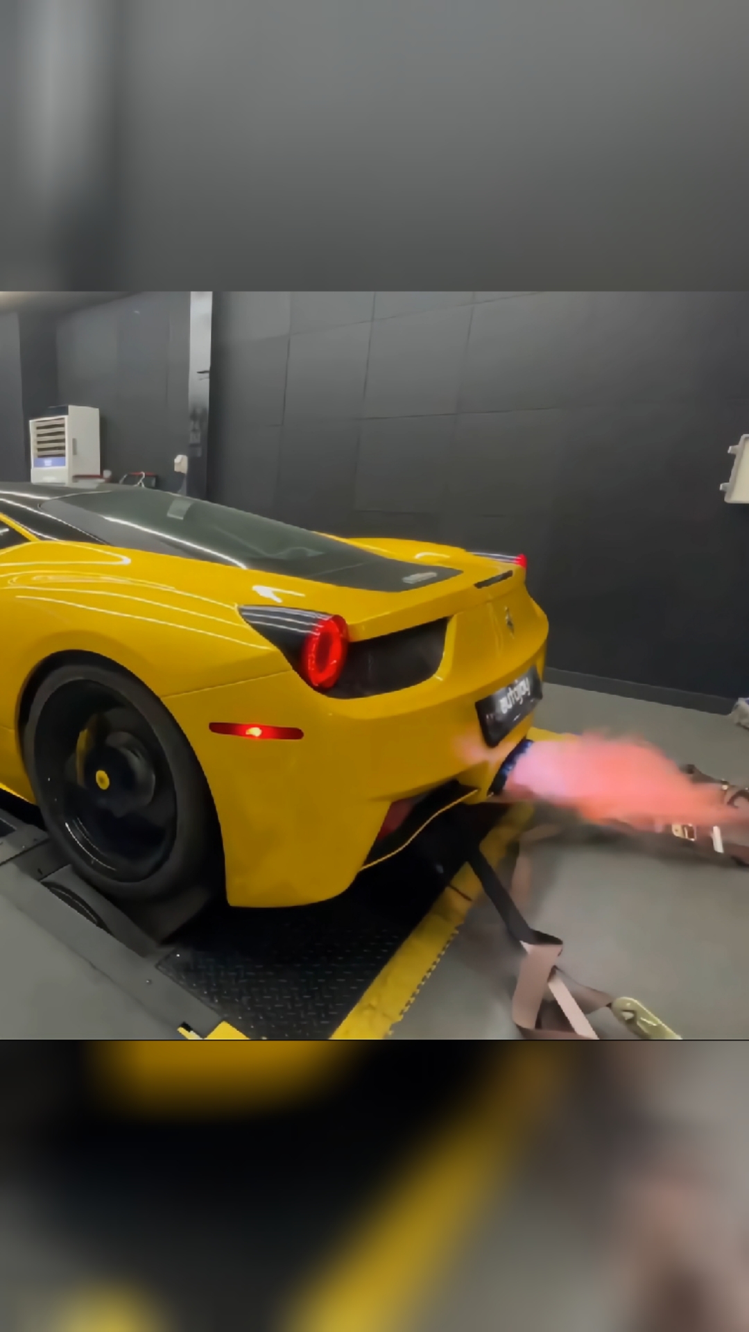 汽车#法拉利跑车喷火