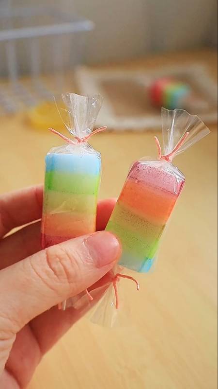 手工制作#用海绵做成的解压糖果