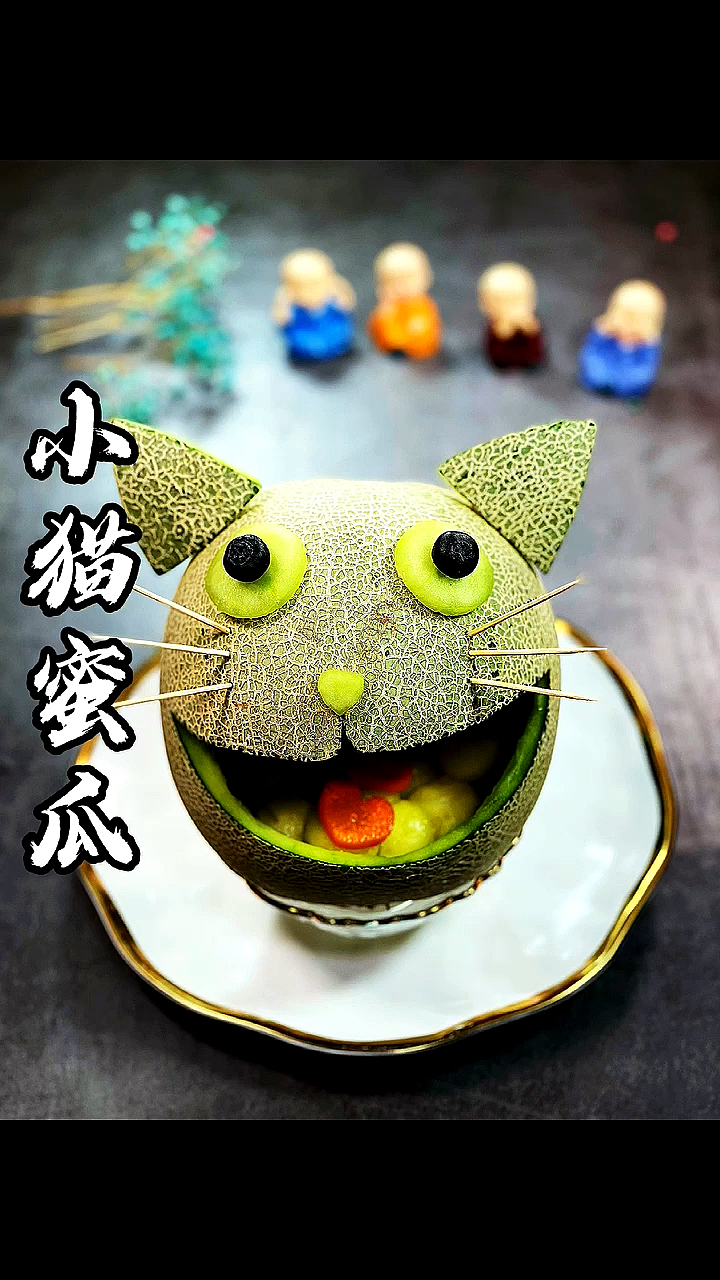 可爱又有趣的哈密瓜小猫猫,有没有萌到你呀,嘻嘻