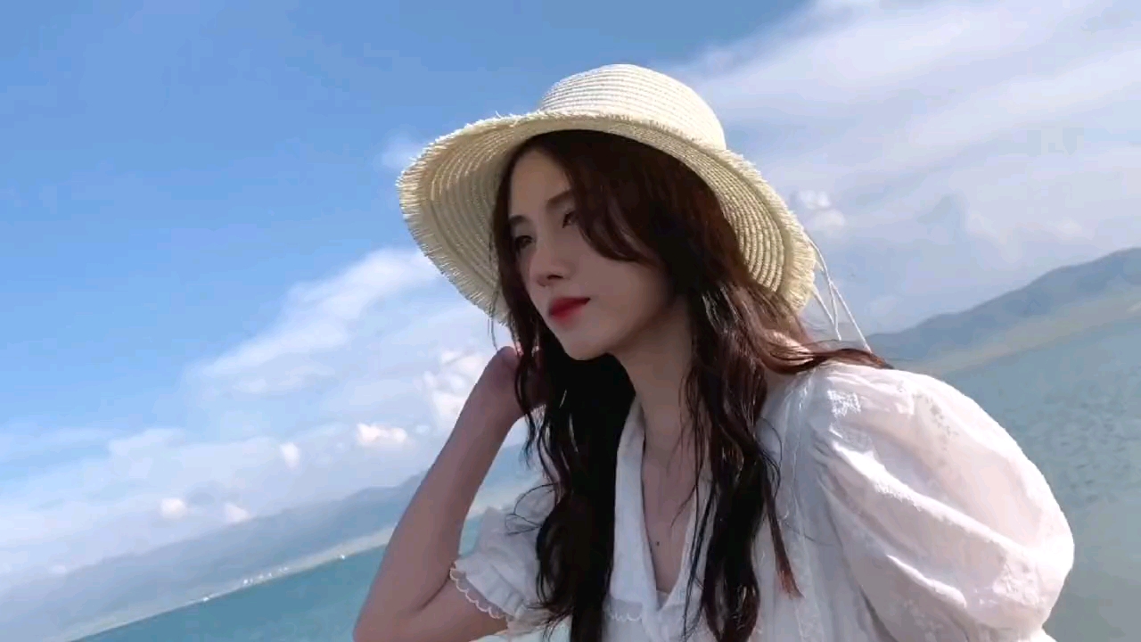 牵手去沙滩手势舞#鞠婧祎海边