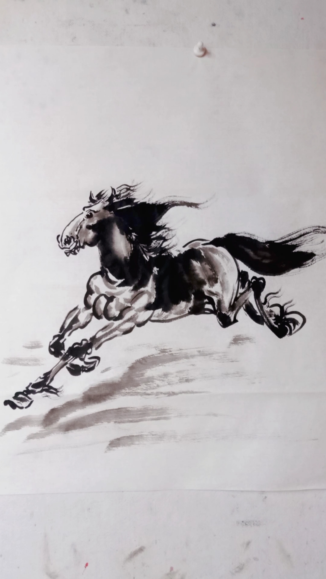 大写意国画画马简单易学