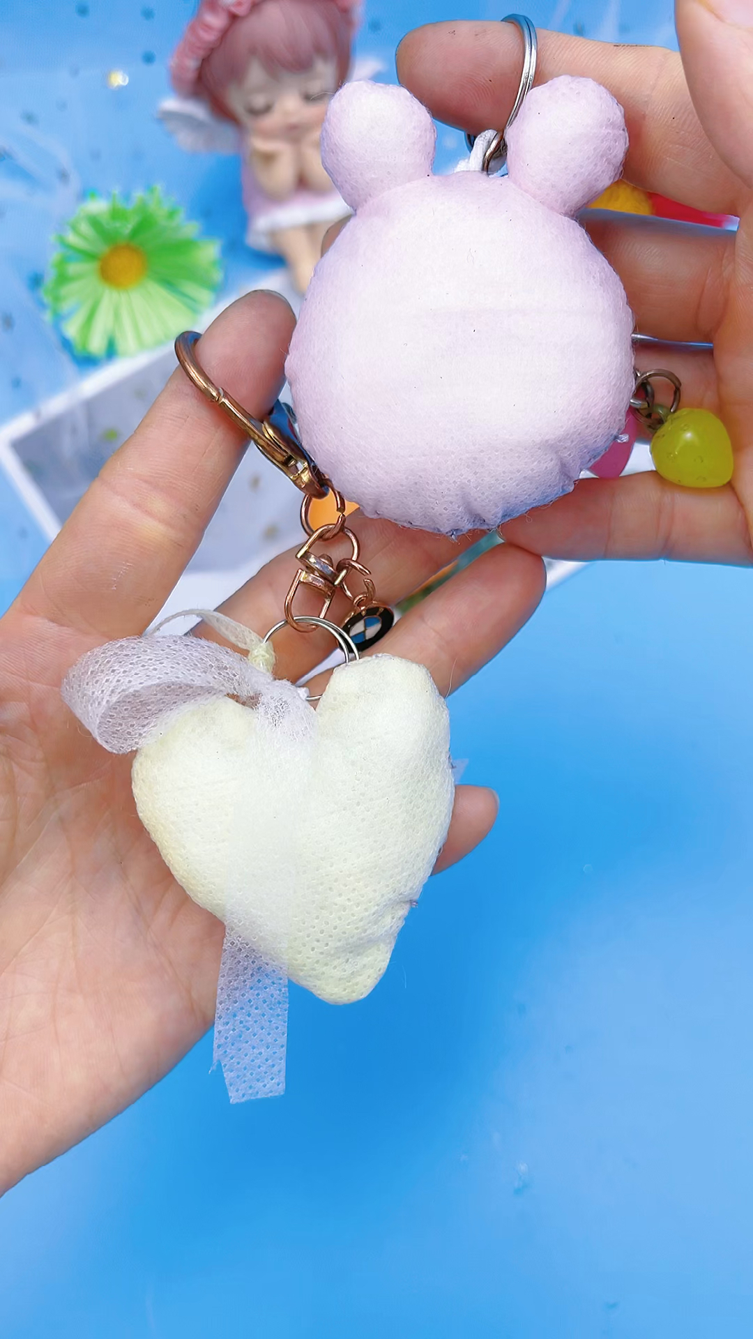 变废为宝用旧口罩做一个好看的挂饰快你的闺蜜给你做