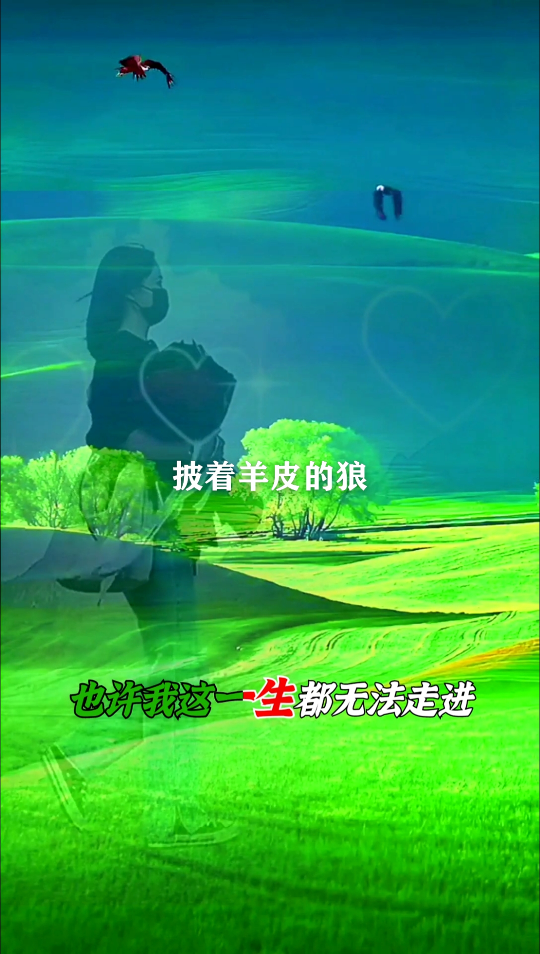 我这一生都无法走进你的生命我却有为你守候一生的勇气#披着羊皮的狼