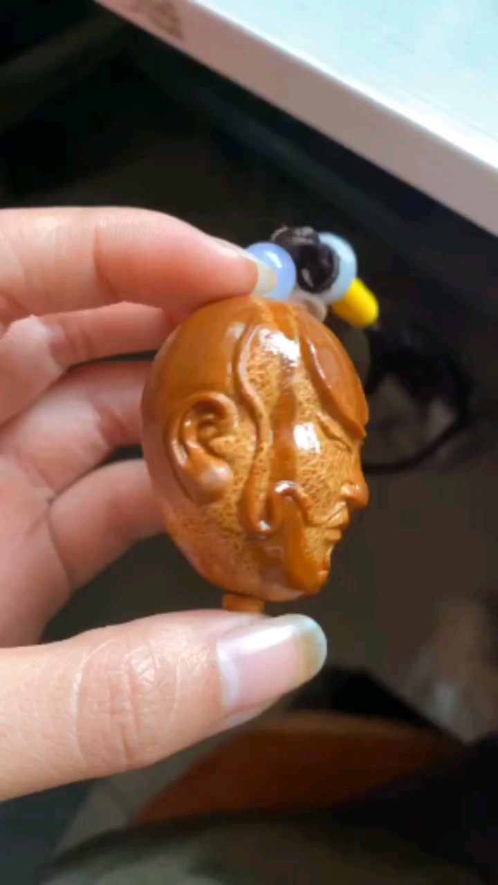 巴西大橄榄核纯手工雕刻手工艺品静思罗汉