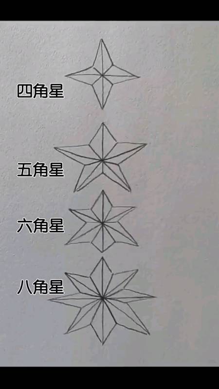 4种立体星星画法每日一画素描画画
