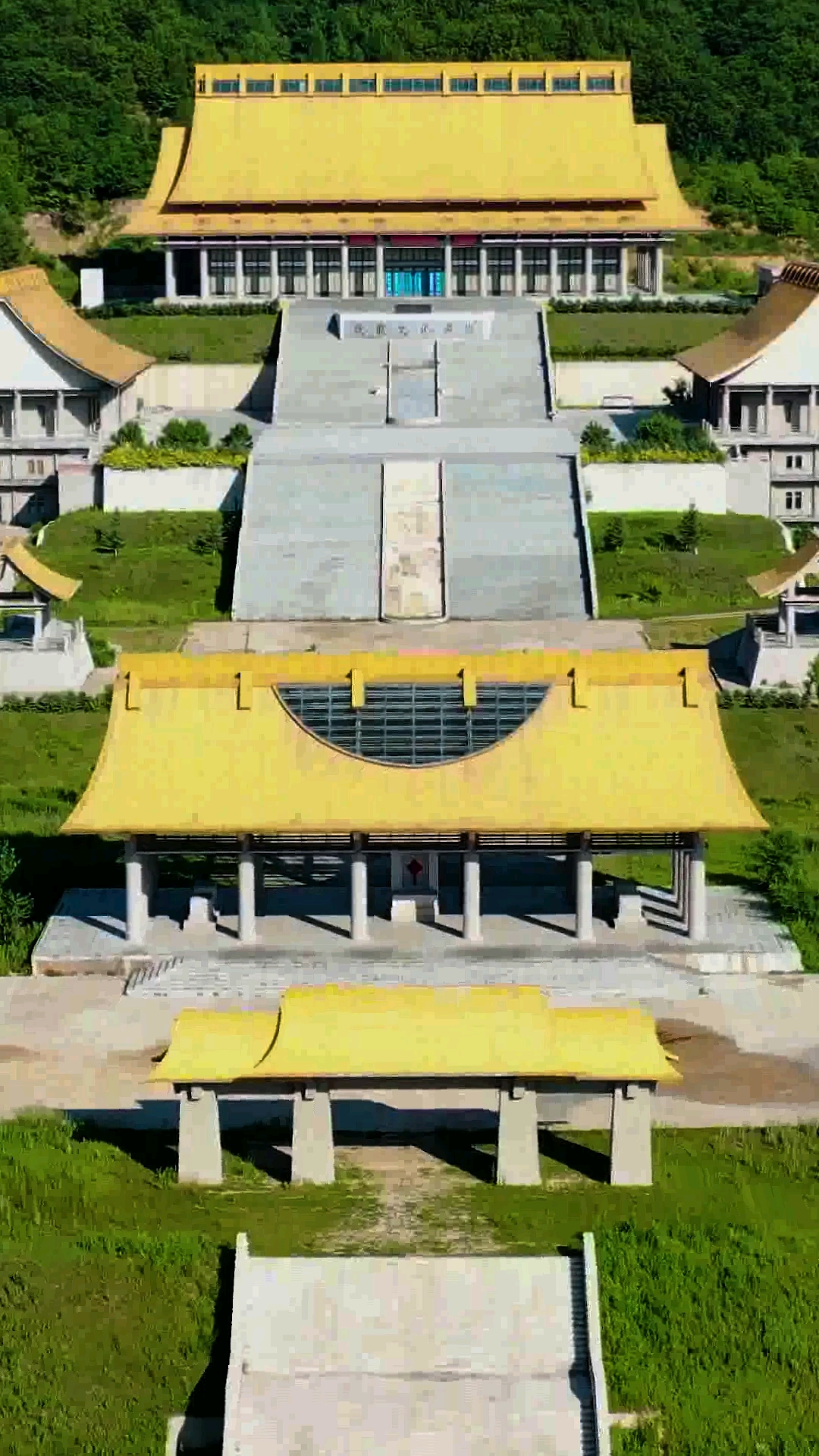 航拍吉林#佛手山天齐寺