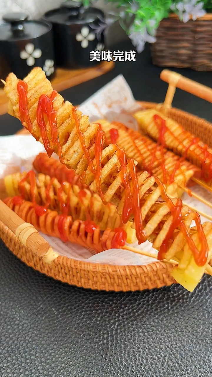 一学就会的炸薯塔味道绝了