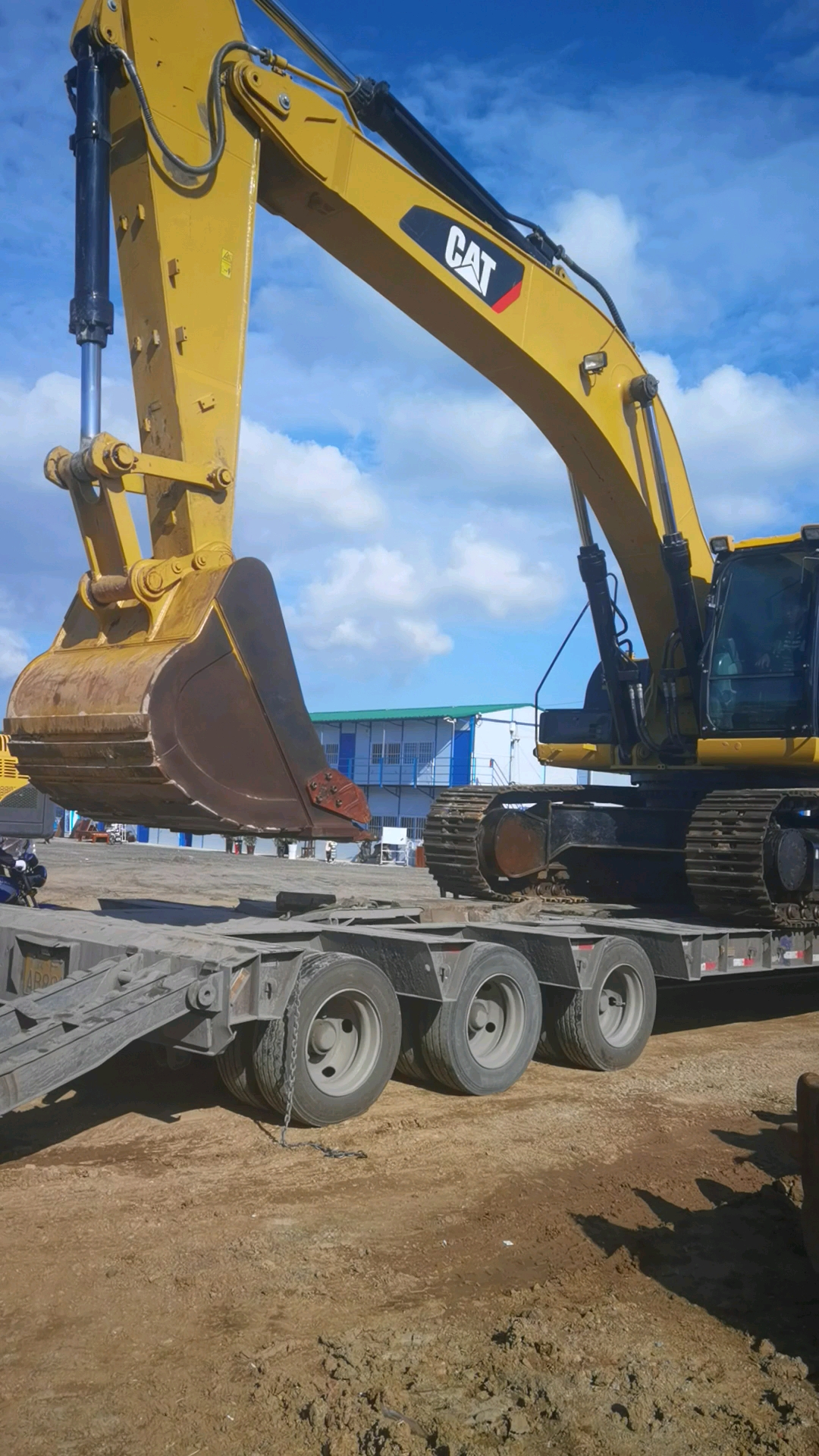 二手挖掘机总会#大极品卡特336d2下班车,到货