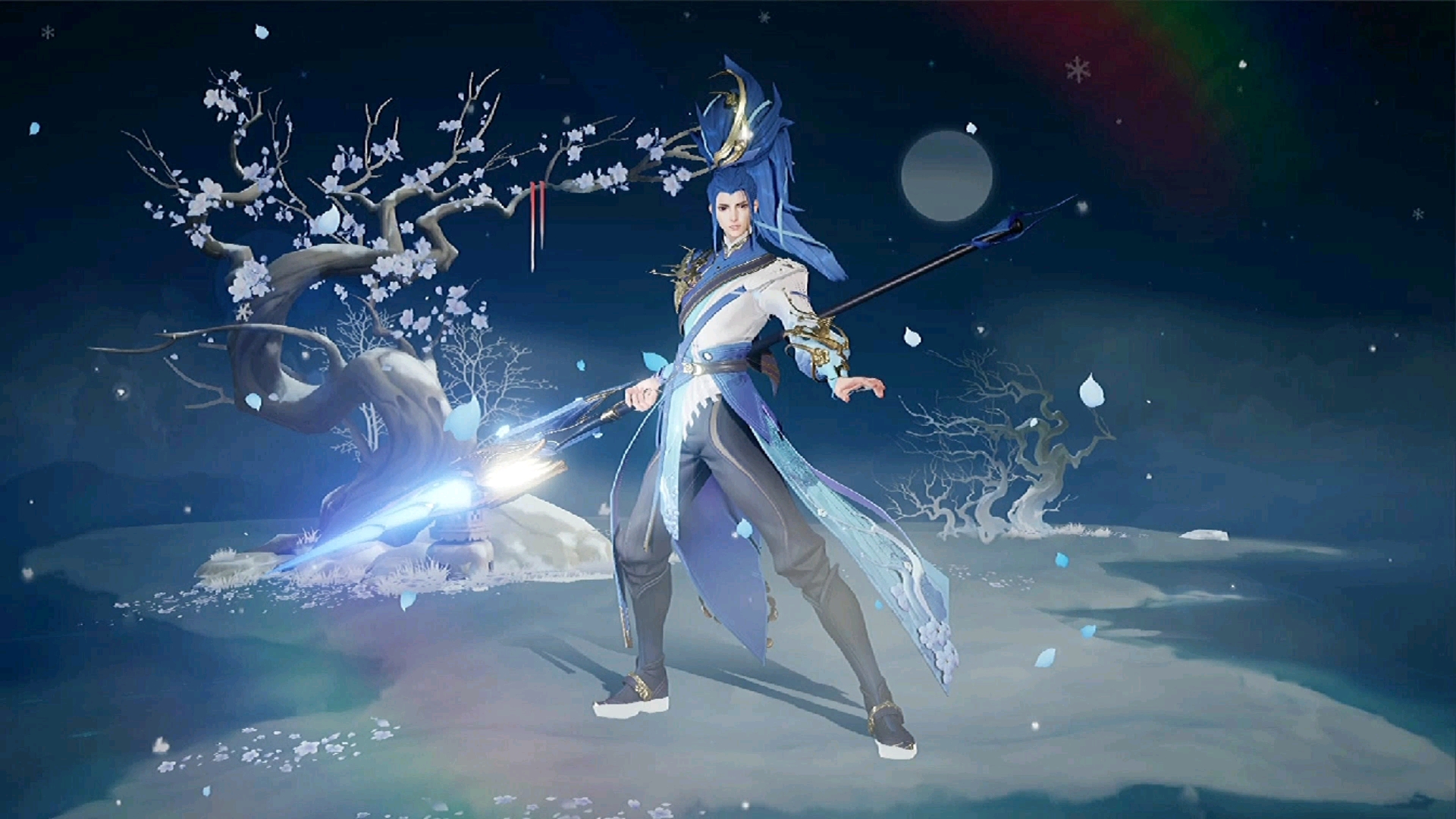 王者荣耀新皮肤韩信傲雪梅枪局内技能展示