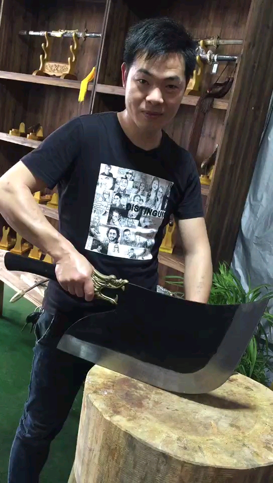 龙泉刀剑堂#龙泉手工菜刀之菜刀王