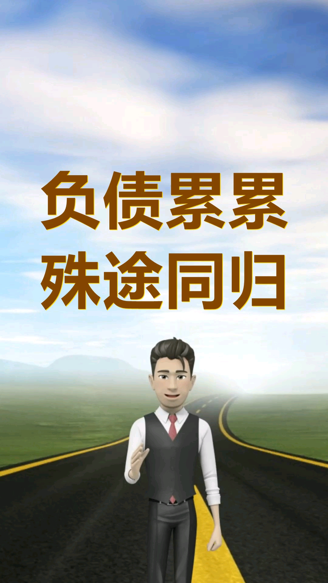 负债#负债累累殊途同归,看透各种逾期无力偿还,人生低谷期翻身砂抖