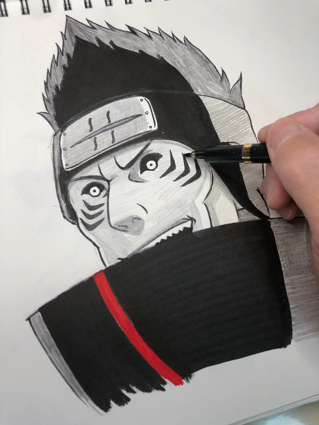 火影忍者#手绘火影动漫人物干柿鬼鲛-度小视