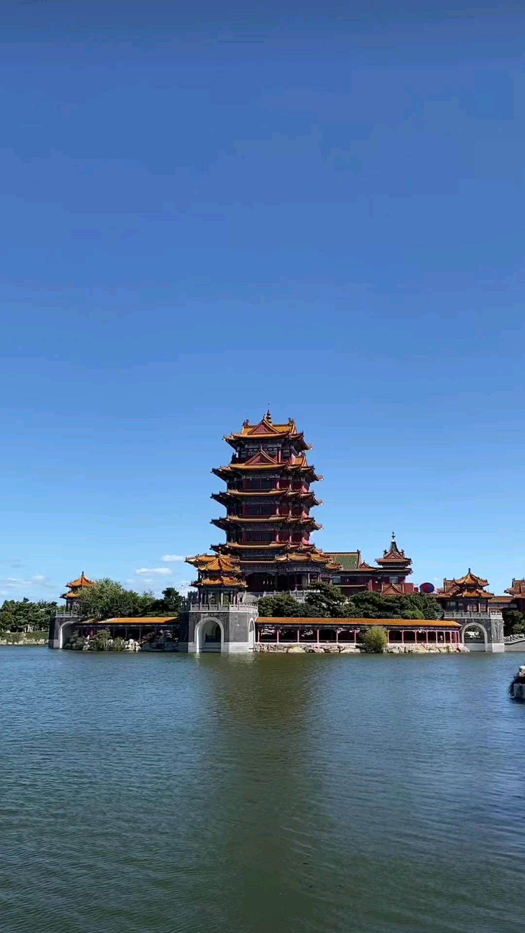 旅游进行时蓬莱三仙山景区风景欣赏