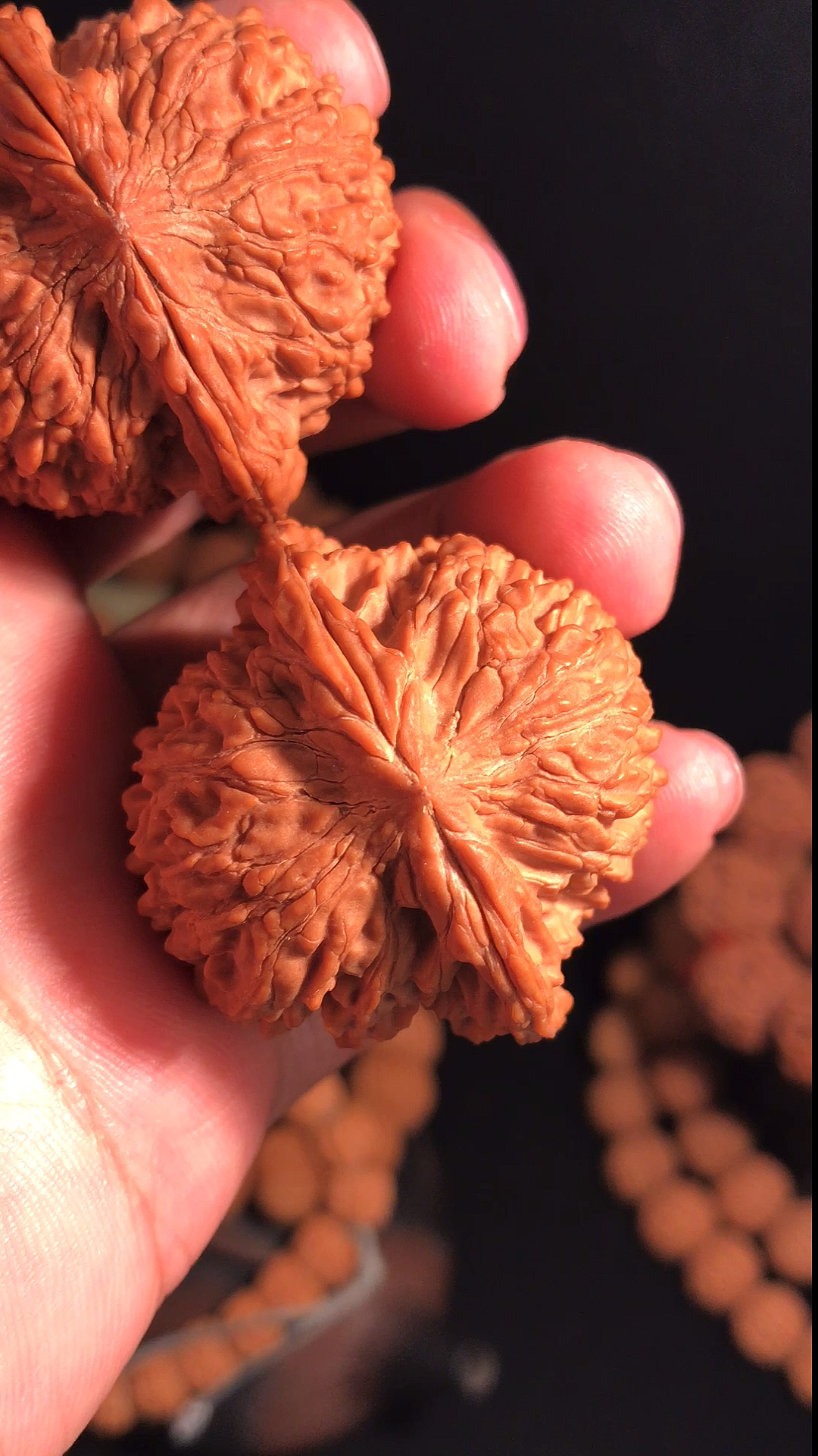 文玩核桃#配对超好的和尚头