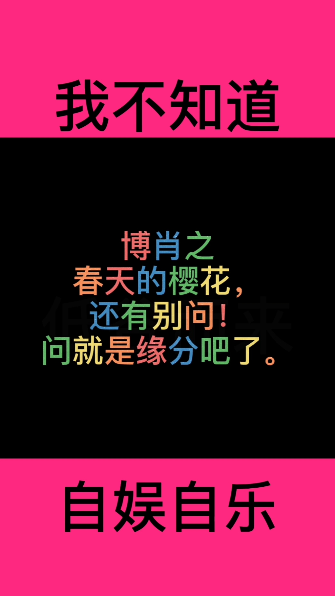 博君一肖#博君一肖,春天的樱花,原来是缘分啊!