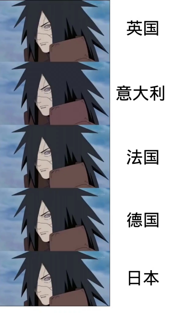 火影忍者#宇智波斑各国声优对比-度小视