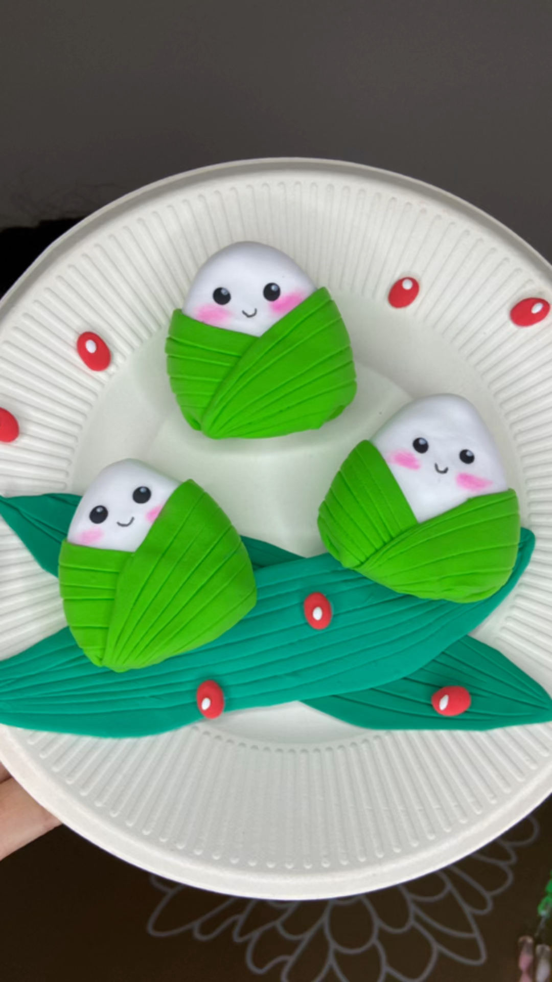 超轻粘土端午节粽子粘土画教程