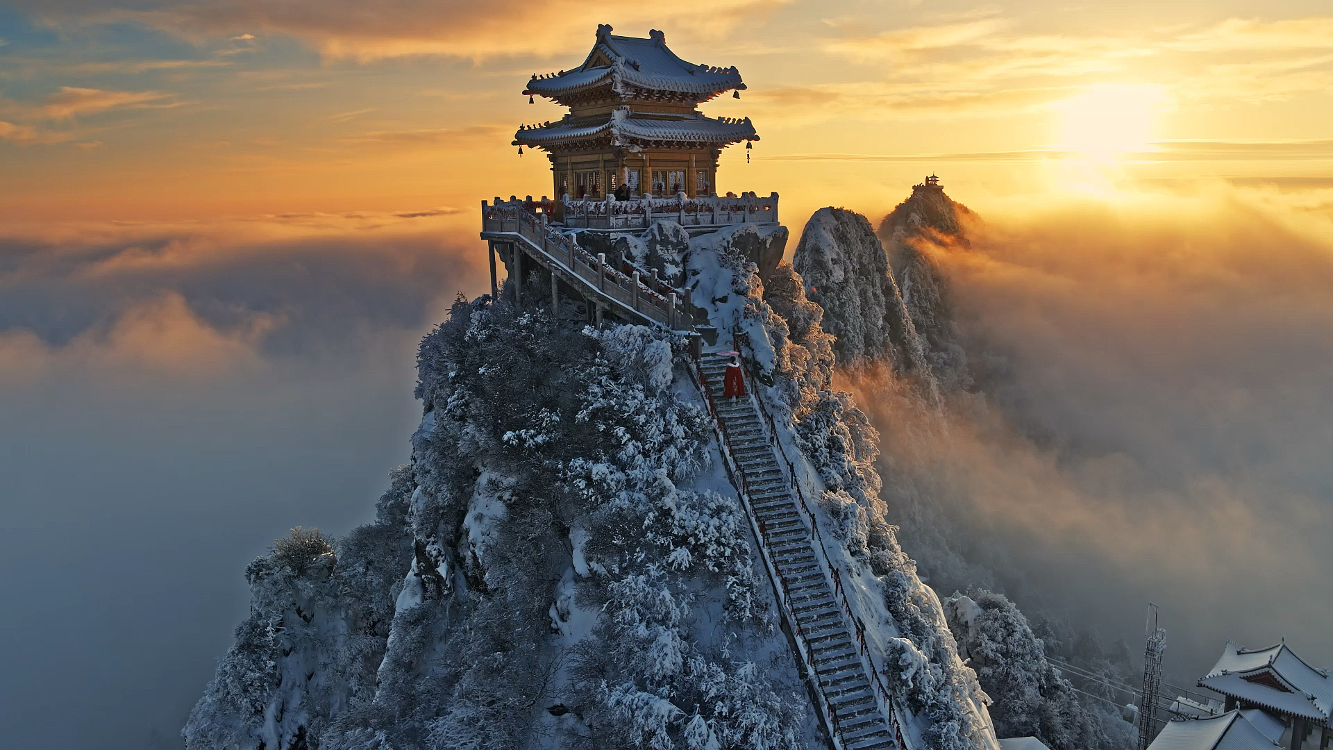 怀念我在天宫修炼的日子.每天只与云海相伴