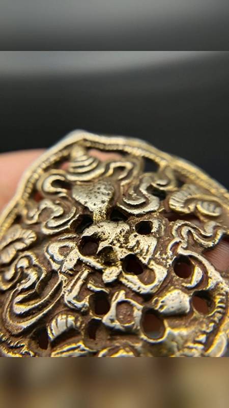 藏传鎏金藏八宝老托甲藏区一线收货藏区猎珠人喜马拉雅文化