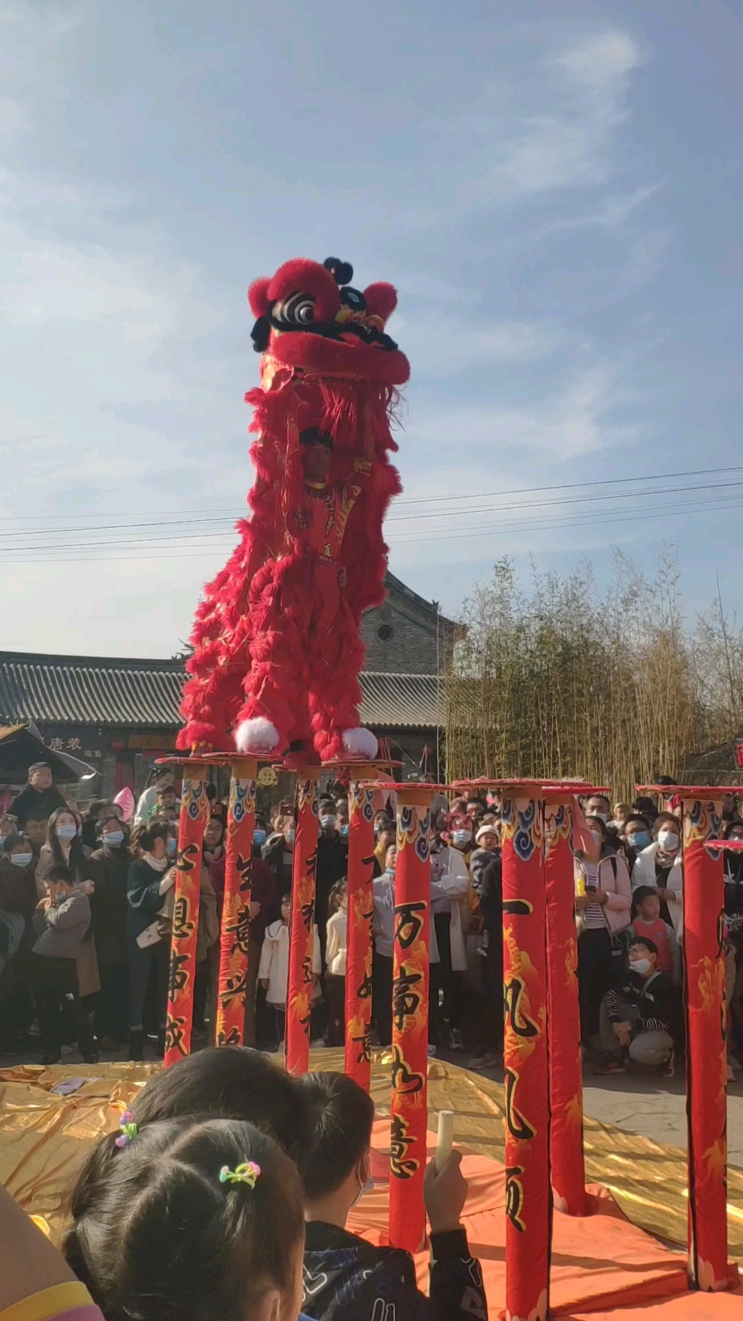 牛年舞狮,牛气冲天