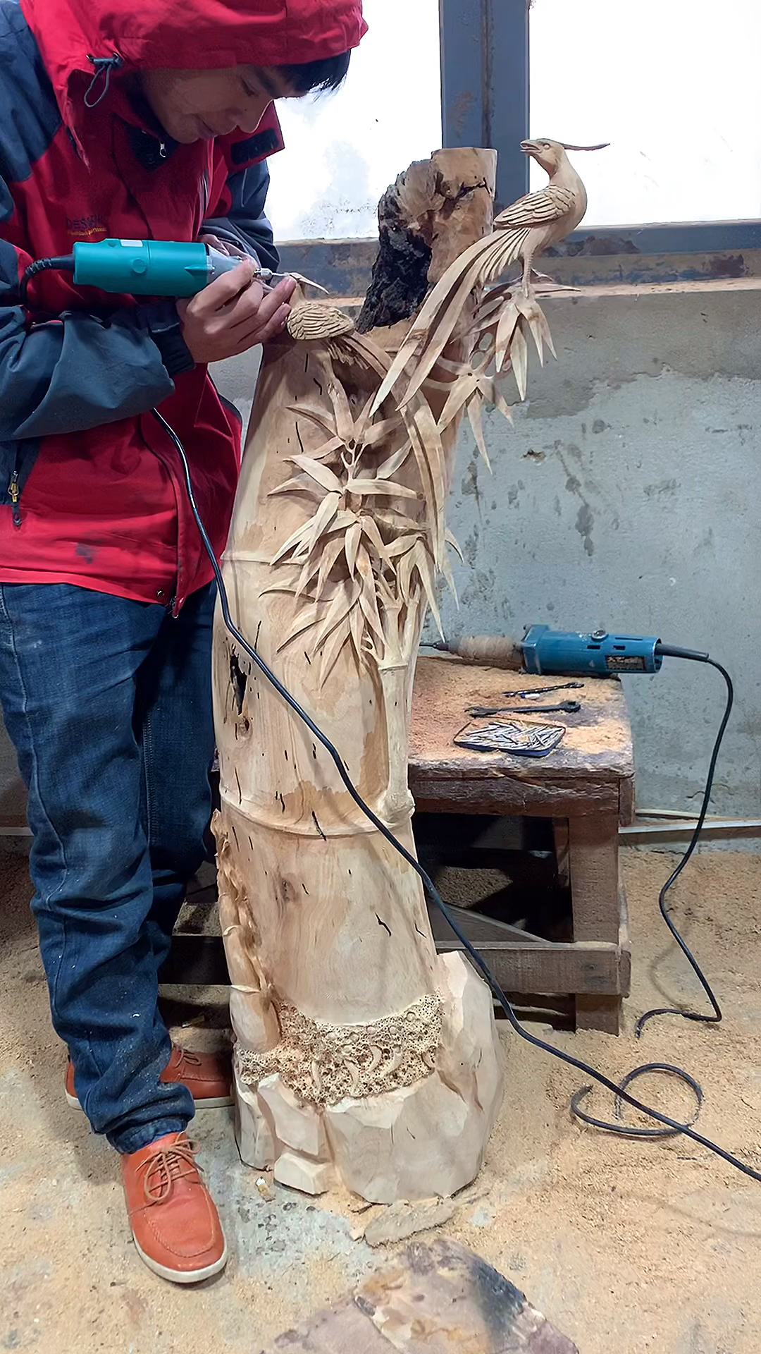 木雕制作过程