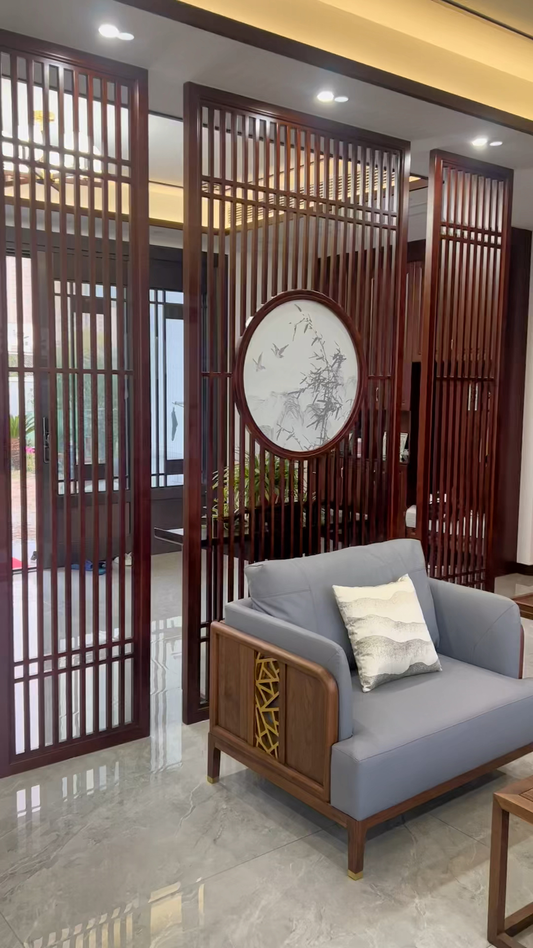 新中式屏风隔断客厅2023新款