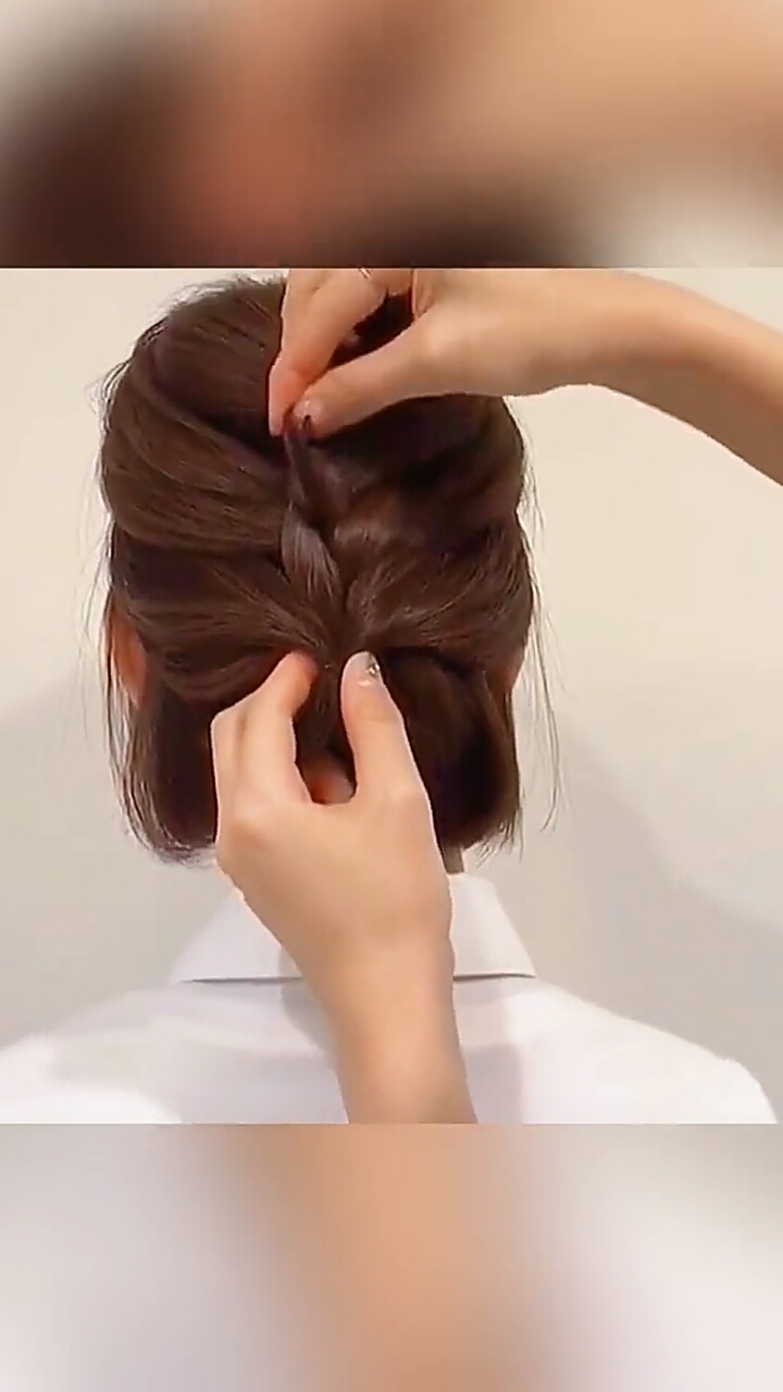 短发这么编,既简单又美观